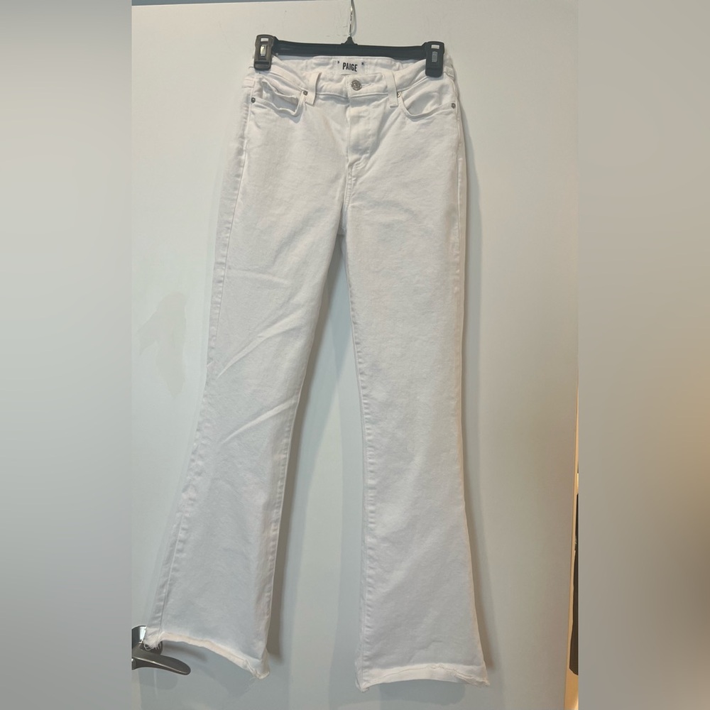 Paige White Flared Jeans
